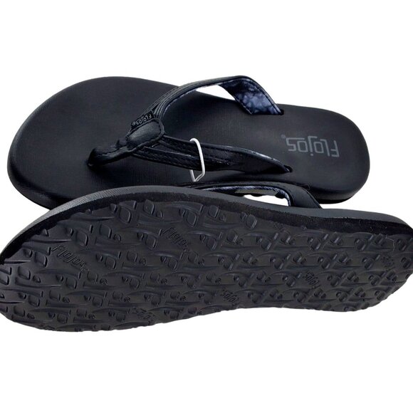 New FLOJOS Sandals Women's 6 Classic Slip-on Flip-flops Everyday shoes Black - Picture 8 of 15